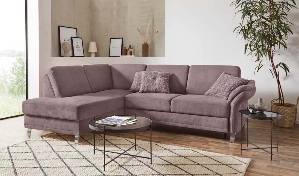 sit&more Ecksofa »Clio V«, wahlweise mit Bettfunktion und Bettkasten, inklusive Federkern