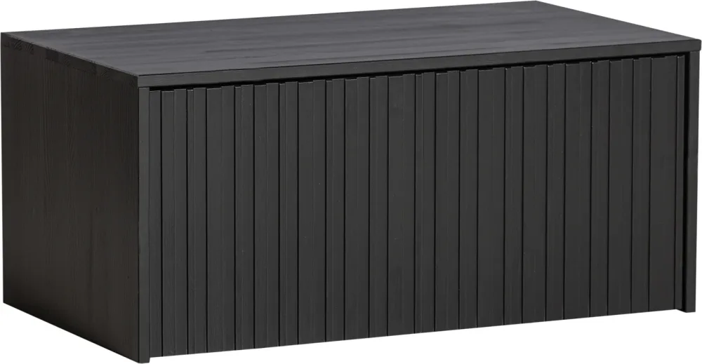 mutoni living - Truhenbank Gravure, One Size, Schwarz
