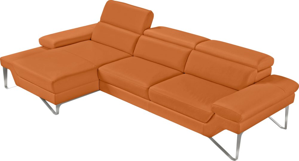 Egoitaliano Ecksofa »Princess«, mit Recamiere, inkl. Kopfteilverstellung