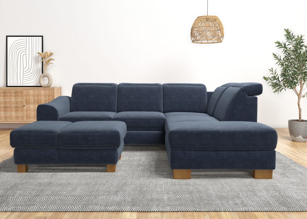 Home affaire Ecksofa »Dundee«, wahlweise mit Kopfteilverstellung und zusätzlich mit Bettfunktion