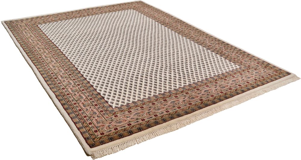 THEKO Orientteppich »Chandi Mir«, rechteckig, 12 mm Höhe, reine Wolle, handgeknüpft, mit Fransen, ideal im Wohnzimmer & Schlafzimmer
