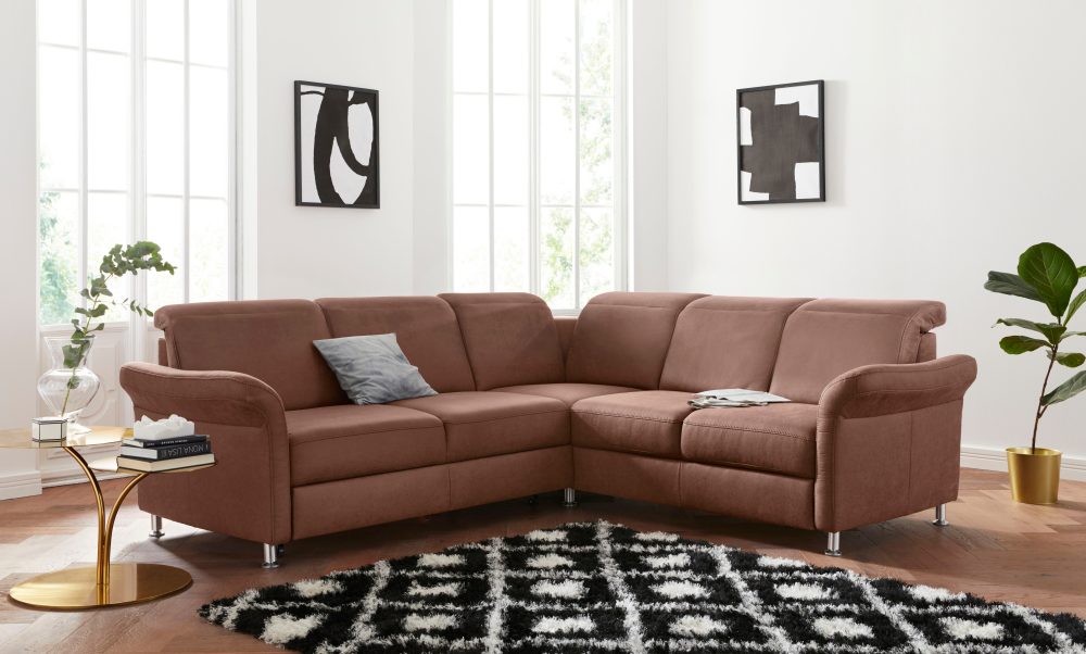 sit&more Ecksofa, inklusive Federkern, wahlweise mit Kopfteilverstellung, Bettfunktion und Schubladenstauraum