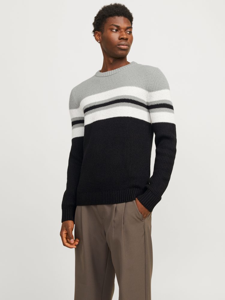 Jack & Jones Rundhalspullover »JJSANDER KNIT CREW NECK«