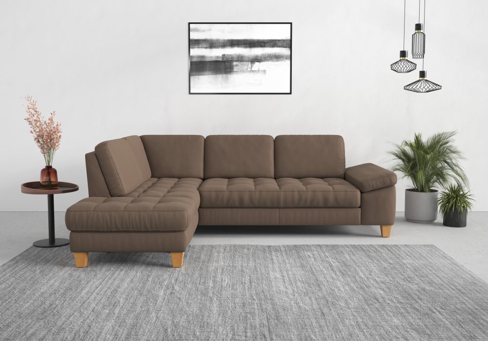 sit&more Ecksofa, mit Ottomane, mit oder ohne Bettfunktion, Bettkasten, Verstellung