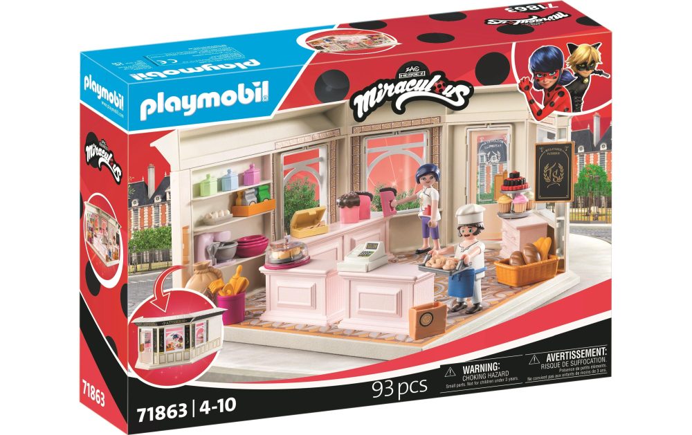 Playmobil® Spielbausteine »Miraculous Französische Bäckerei 71863«, (93 St.)