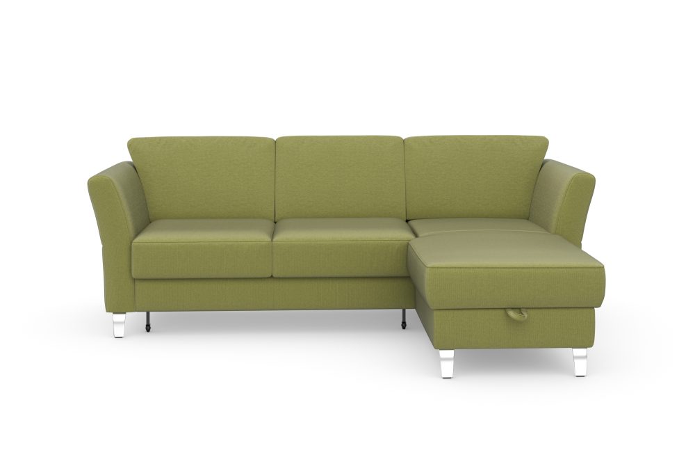 sit&more Ecksofa »Visby V«, wahlweise mit Bettfunktion und Bettkasten, frei im Raum stellbar, mit Federkern, auch erhältlich in dem besonders leicht mit Wasser zu reinigendem 