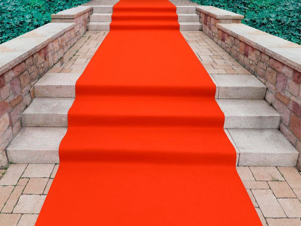 Primaflor-Ideen in Textil Läufer »Eventteppich PODIUM«, rechteckig, 2,6 mm Höhe, Breite 200 cm, robuster Nadelfilz, Uni Farben, In- und Outdoor geeignet, ideal für Events & und Veranstaltungen