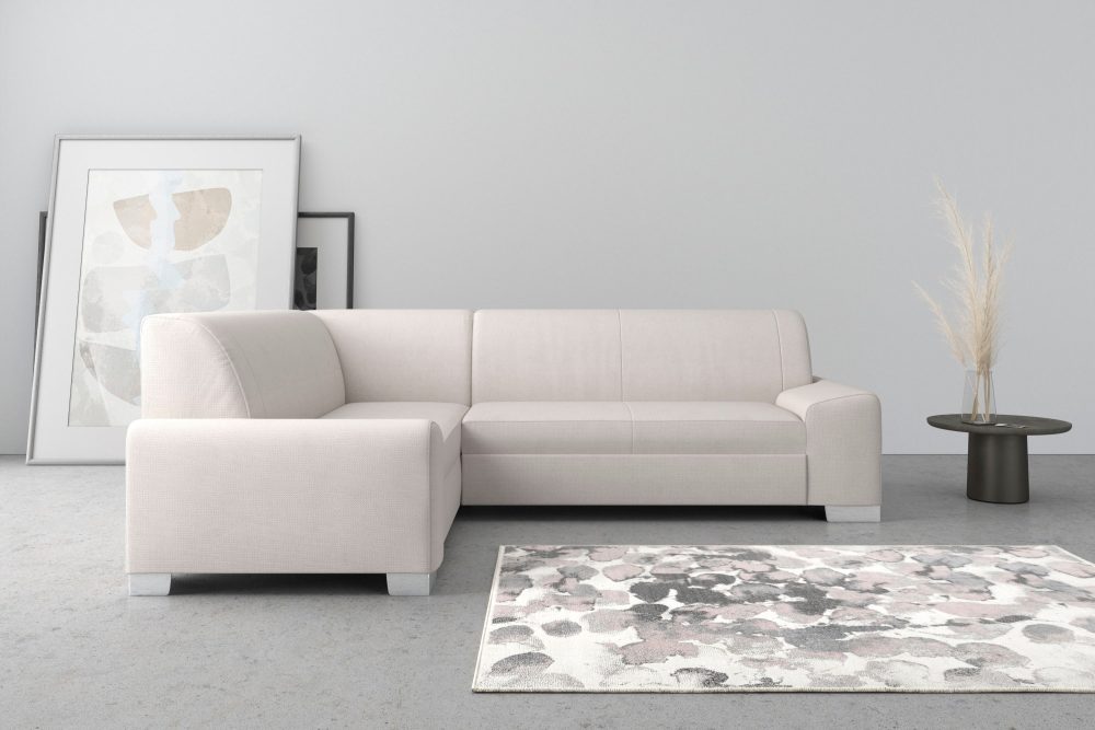 DOMO collection Ecksofa »Anzio«, Wahlweise mit Bettfunktion und Federkern