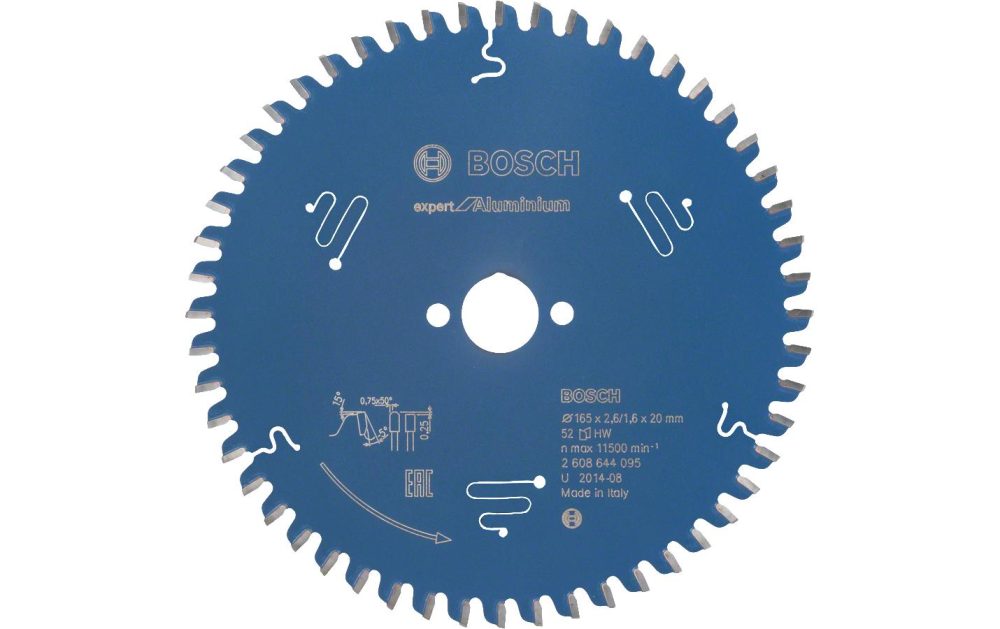 Bosch Accessories Expert for Aluminium 2608644095 Kreissägeblatt 165 x 20 x 1.6 mm Zähneanzahl: 52 1 St.