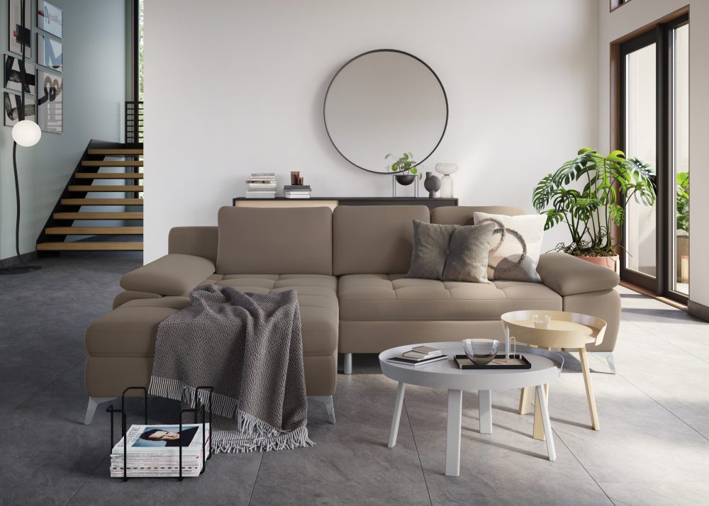 sit&more Ecksofa, mit Recamiere, wahlweise mit Bettfunktion und Bettkasten