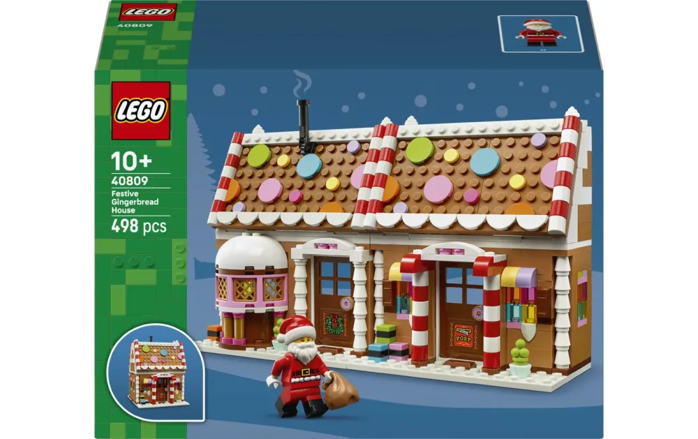 Lego 40809 Weihnachtliches Lebkuchenhaus, Konstruktionsspielzeug