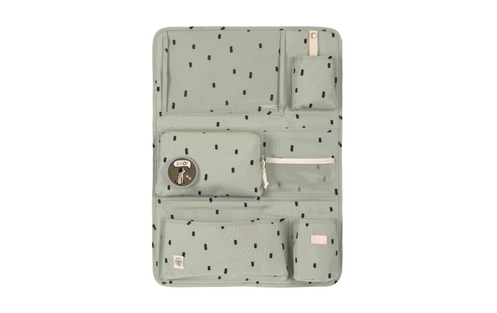 LÄSSIG Car Wrap-to-Go Happy Prints light olive