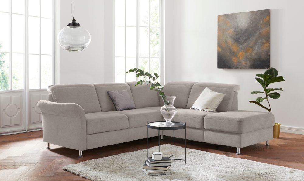 sit&more Ecksofa, inklusive Federkern, wahlweise mit Kopfteilverstellung, Bettfunktion und Stauraum