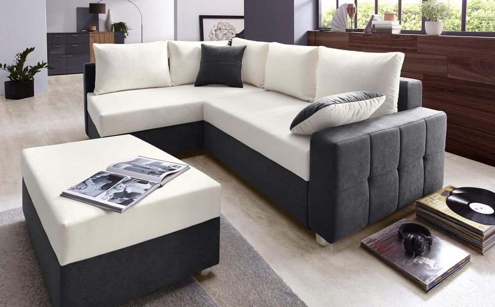 COLLECTION AB Ecksofa, mit Bettfunktion und Federkern
