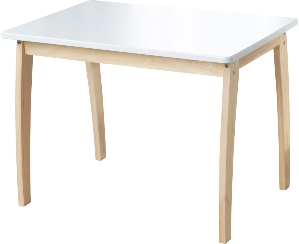 Kindertisch 76 x 52 cm (Farbe: weiß)