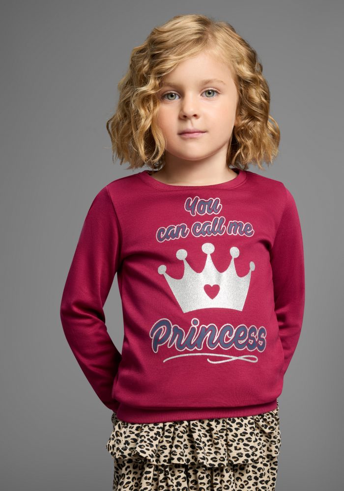 KIDSWORLD Langarmshirt »YOU CAN CALL ME PRINCESS«, Langarm, Basic-Passform, bedruckt, Rundhalsausschnitt