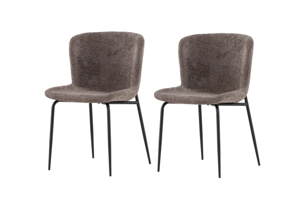Stuhl 2er-Set Mando Braun B 48 cm - Stuhl 2er-Set
