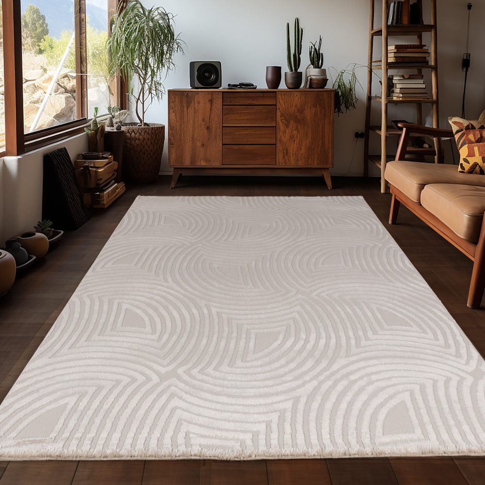 Ayyildiz Teppiche Teppich »SAHARA 1113«, rechteckig, Pflegeleicht / Strapazierfähig / Trend Colors