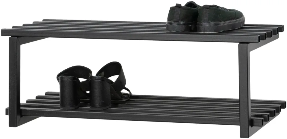 Spinder Design Schuhregal Hesta Schwarz Stahl 71 cm 26 cm - Schuhregal