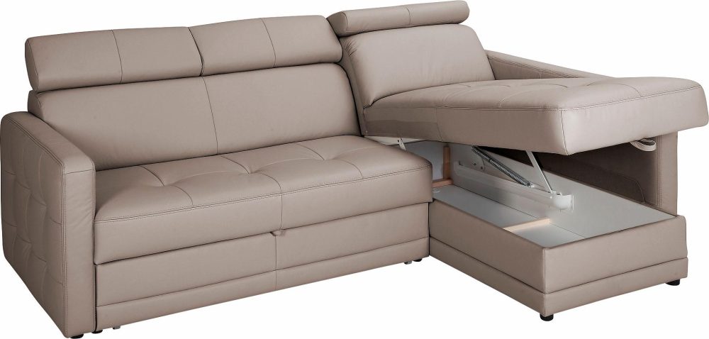 exxpo - sofa fashion Ecksofa, wahlweise mit Bettfunktion und Bettkasten