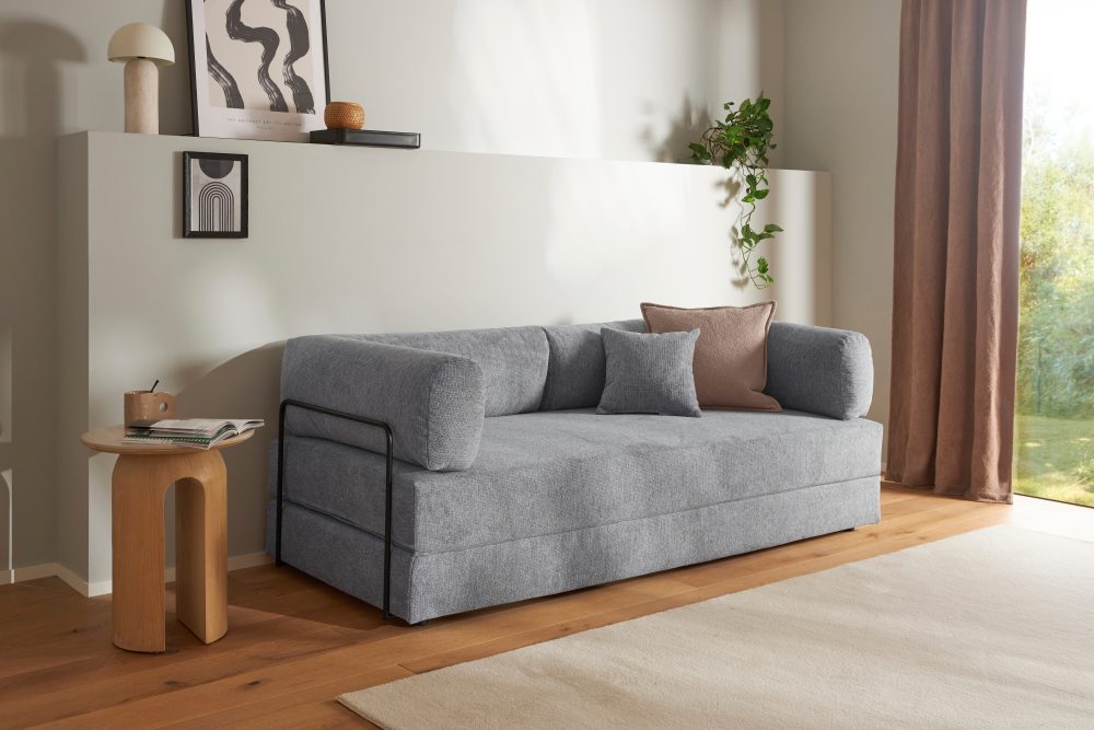 Jockenhöfer Gruppe Schlafsofa »Folda, Dauerschläfer, Breite 206 cm, Liegefläche 181x198 cm« mit Bett-/Schlaffunktion, inkl. 1x Zierkissen, Tonnentaschenfederkern