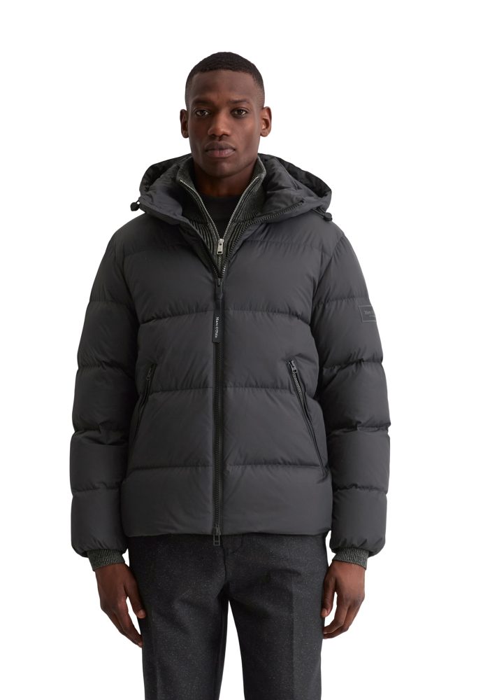 Marc O'Polo Daunenjacke, mit Kapuze, mit 2-Wege-Zipper und abnehmbarer Kapuze