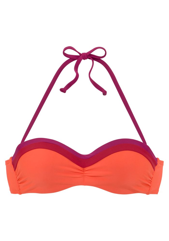 s.Oliver Bügel-Bandeau-Bikini-Top »Yella«, mit kontrastfarbenen Details