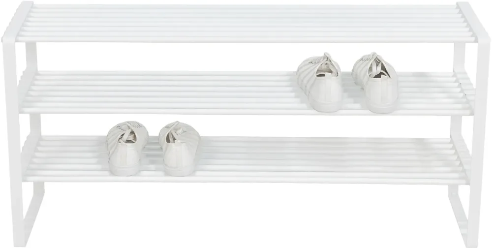 Spinder Design Schuhregal Hesta Weiss Stahl 100 cm 48.5 cm - Schuhregal