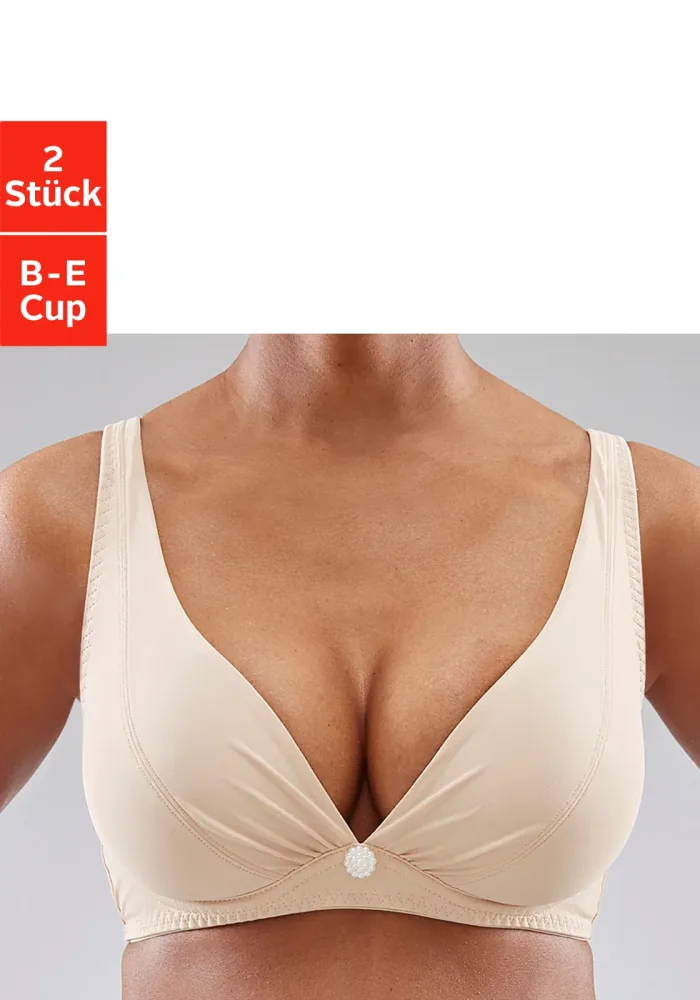 petite fleur by Lascana Bügel-BH Packung, für ein tiefes Dekolleté