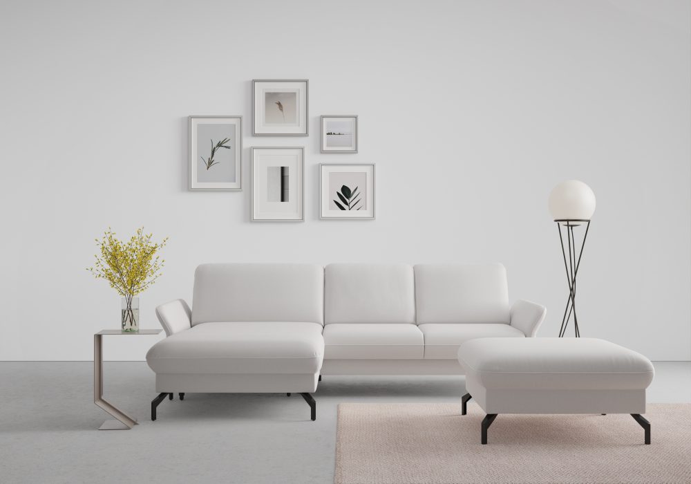 sit&more Ecksofa »Fashion«, wahlweise mit Kopfteilverstellung und Vorziehsitz, motorisch