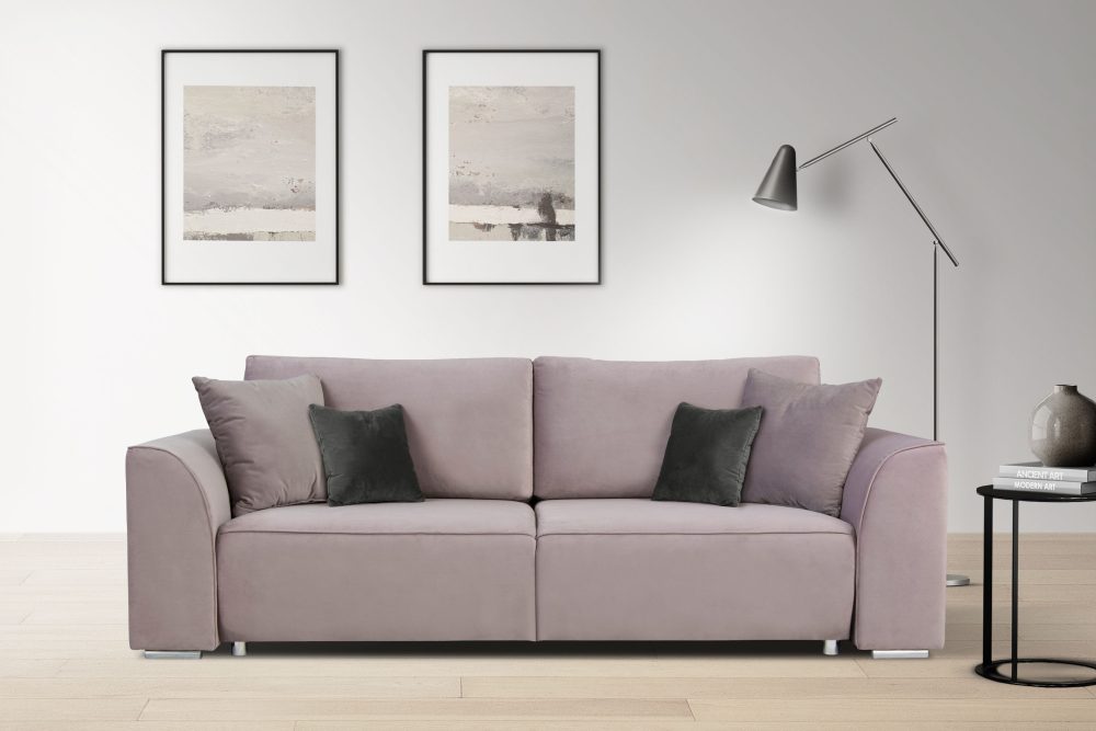 INOSIGN 3-Sitzer »Beatrice«, wahlweise auch mit Bettfunktion und Bettkasten (Tiefe 110cm ist MIT Bettfunktion)