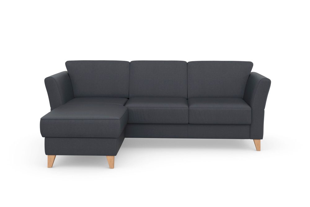 sit&more Ecksofa »Visby«, Wahlweise mit Bettfunktion und Bettkasten, frei im Raum stellbar, mit Federkern, auch erhältlich in dem besonders leicht mit Wasser zu reinigendem 