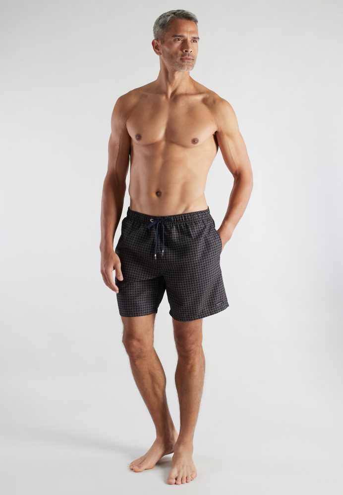 bugatti Badeshorts mit Print, mit Kordelzug, bequem