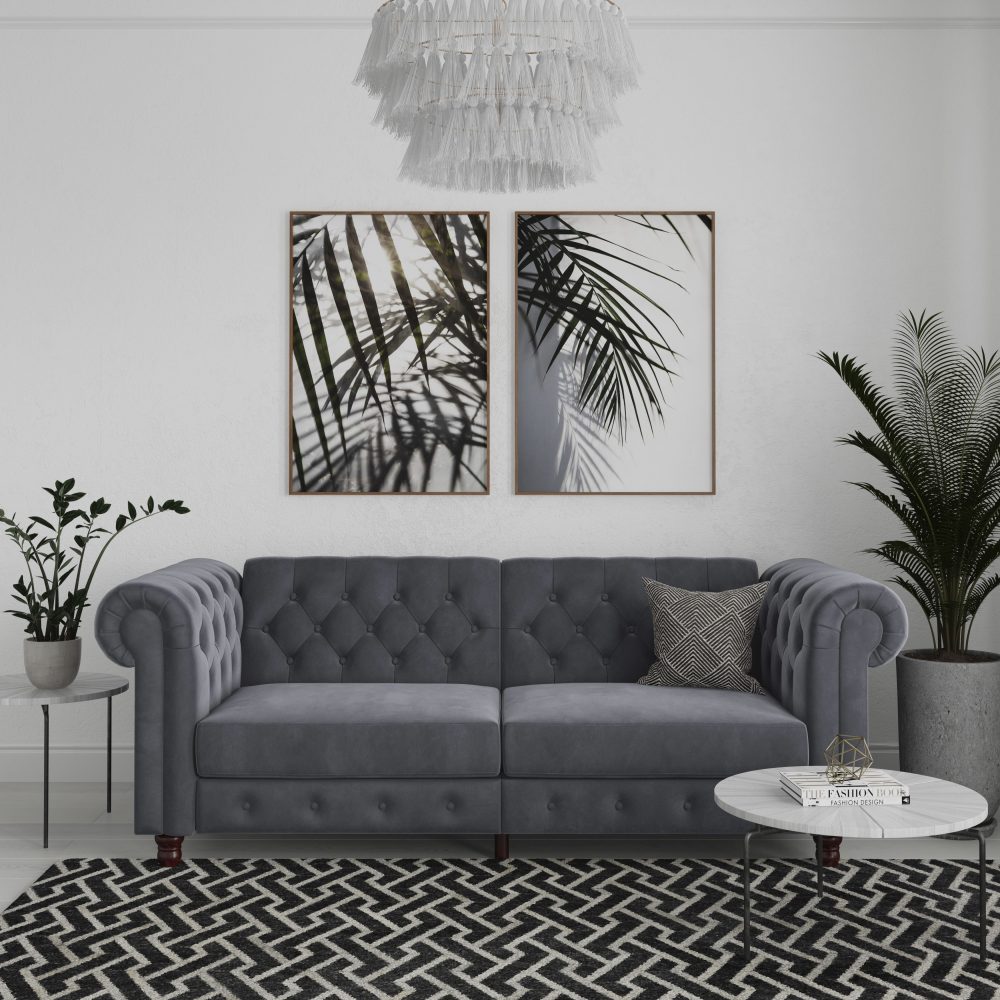 Dorel Home 3-Sitzer »Felix«, mit Bett-Funktion, Rückenlehne 3-fach verstellbar, Sitzhöhe 46 cm