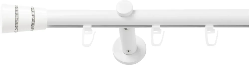 SN DECO GROUP Gardinenstange Ø 19 mm 1 läufig-läufig Fixmass;kürzbar