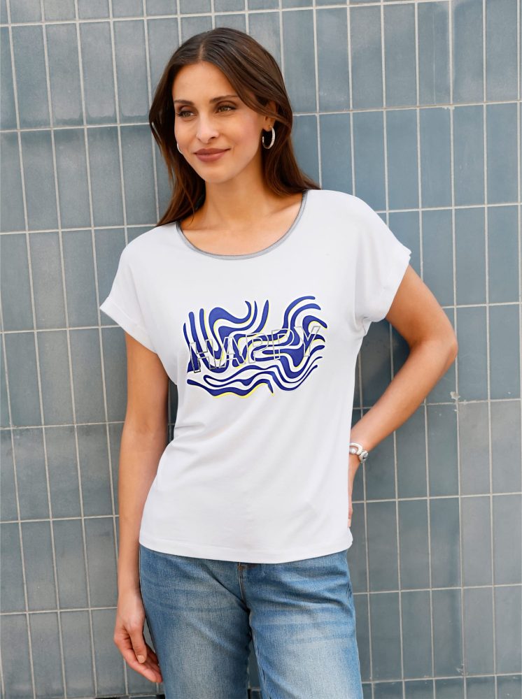 Inspirationen Rundhalsshirt »Kurzarm-Shirt« 1 tlg.