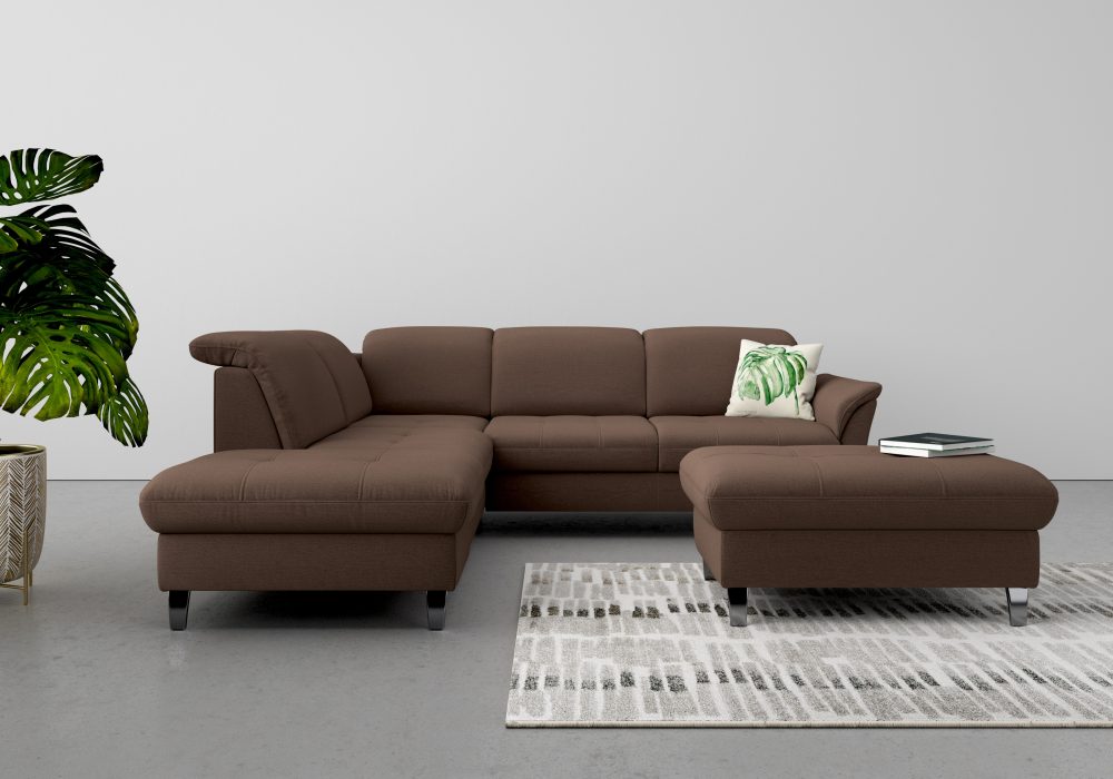 sit&more Ecksofa, wahlweise mit Kopfteilverstellung, Bettfunktion und Stauraum