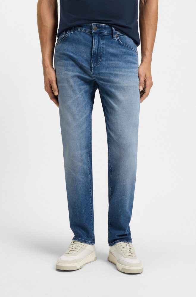 BOSS ORANGE Regular-fit-Jeans »Re Maine«, mittlere Bundhöhe, gerade Passform, authentische Waschung