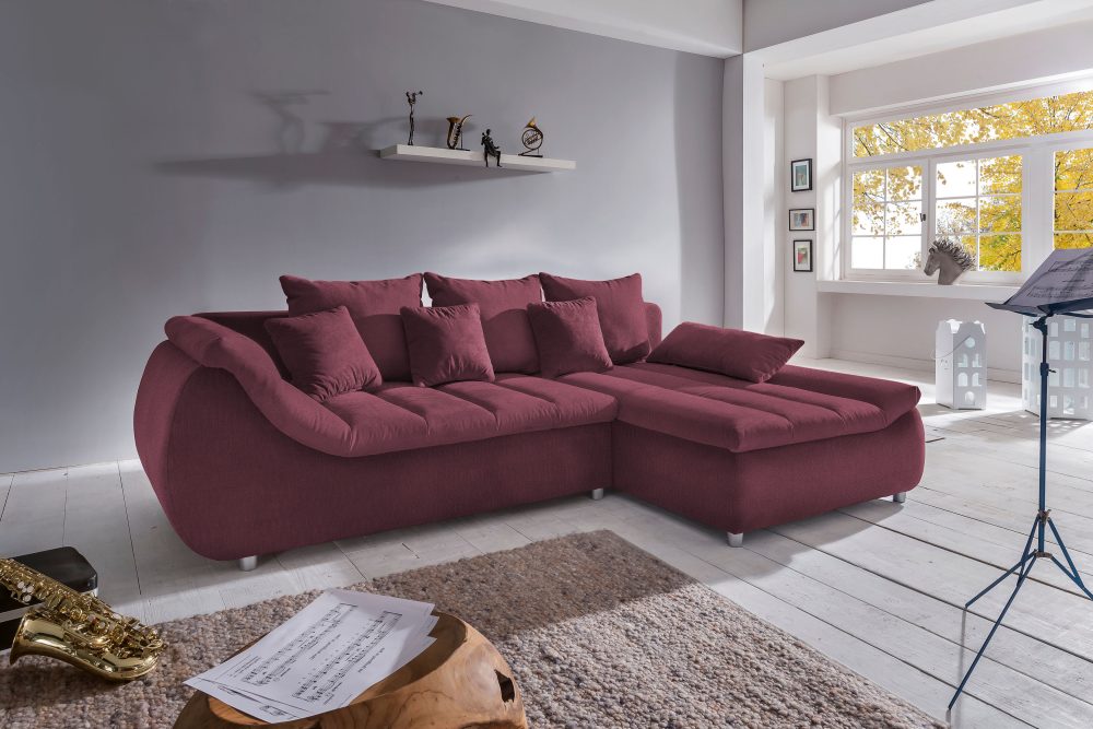 INOSIGN Ecksofa »Imola«, wahlweise mit Bettfunktion