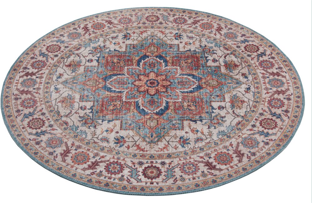 Teppich, »Anthea«, NOURISTAN, rund, Höhe 5 mm, maschinell gewebt
