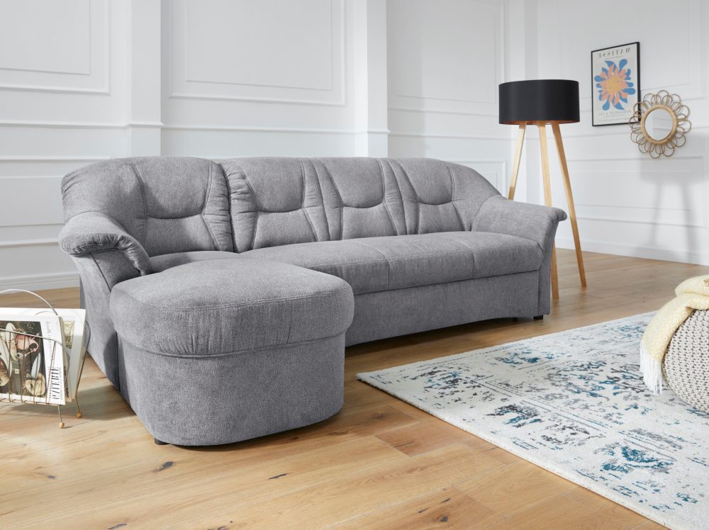 DOMO collection Ecksofa »Sarafina«, wahlweise mit Bettfunktion, optional mit Federkern