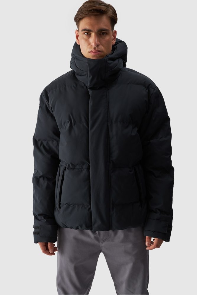 4F Steppjacke, mit Kapuze