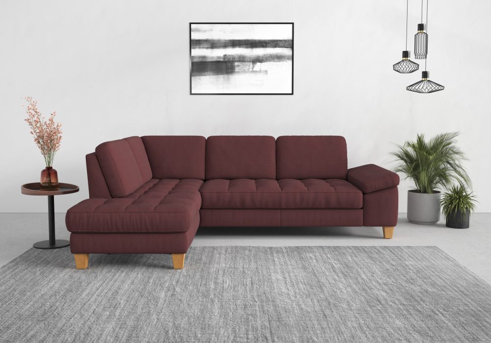 sit&more Ecksofa, mit Ottomane, mit oder ohne Bettfunktion, Bettkasten, Verstellung