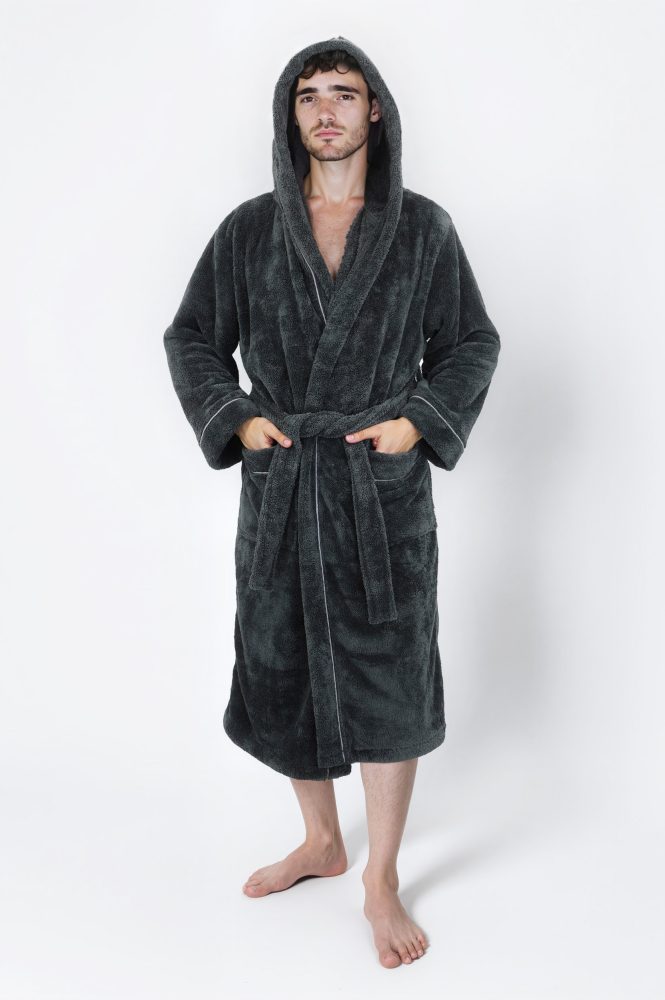 my home Unisex-Bademantel »»Lillou««, (1 St.), weiche und kuschelige Qualität, für Damen und Herren, XS-3XL
