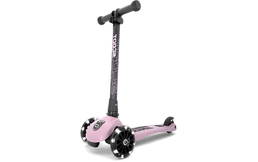 Scoot and Ride Highwaykick 3 LED Scooter hellrosa