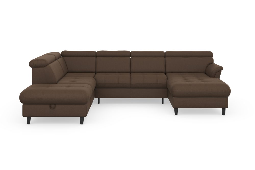 sit&more Wohnlandschaft, inklusive Kopfteilverstellung, wahlweise mit Bettfunktion und Bettkasten