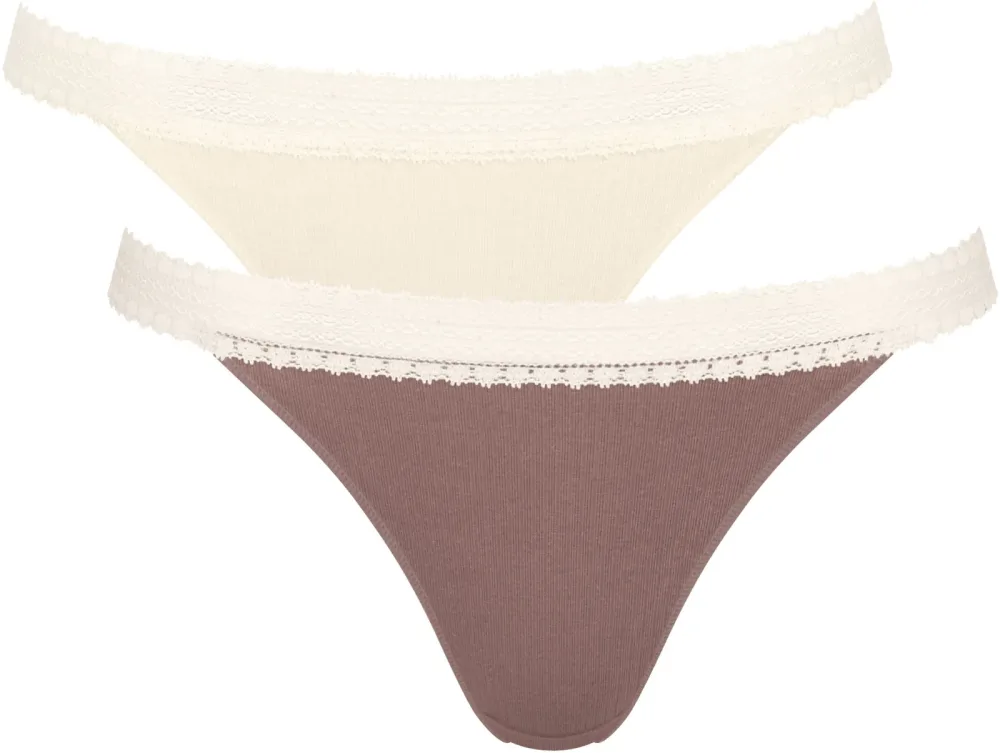 Sloggi - Go Ribbed Tanga, für Damen, Beige, Größe S
