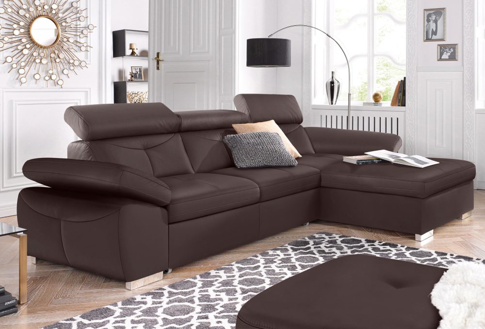 exxpo - sofa fashion Ecksofa, wahlweise mit Bettfunktion und Bettkasten