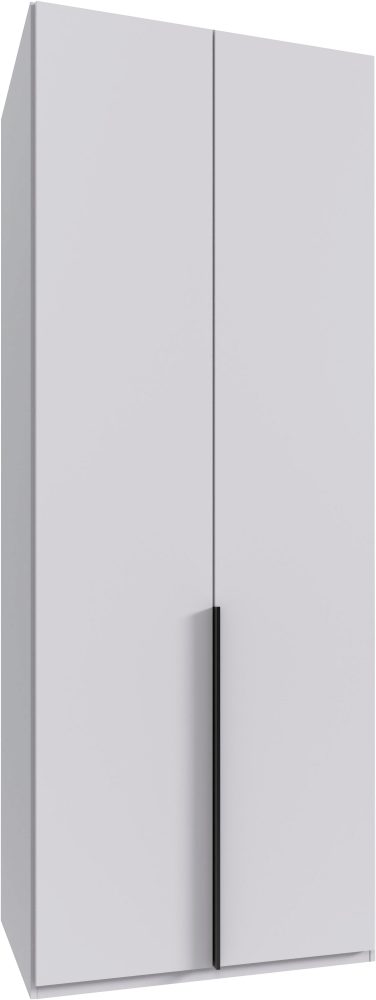 Wimex Kleiderschrank »Mugano,in 8 Breiten,3 Höhen,2 Tiefen, viele Farben, Made in Germany«, (in Basic oder Premium Ausstattung mit 2 weiteren Einlegeböden), mit langen oder kurzen Griffen aus Metall, mit oder ohne Spiegel