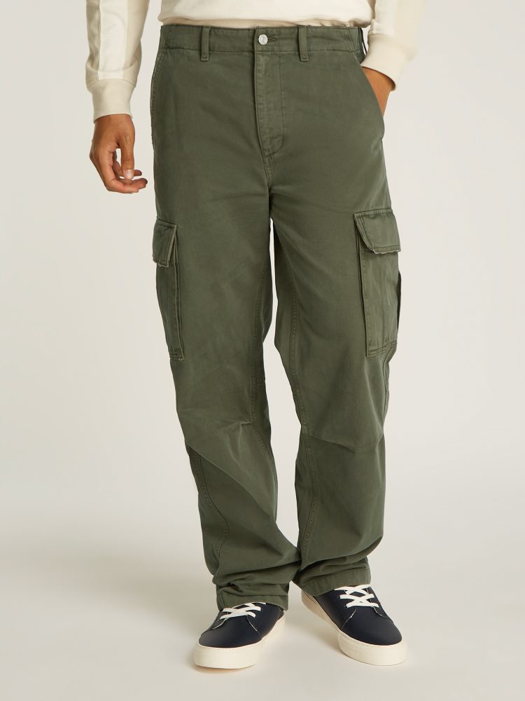 Tommy Jeans Cargohose »TJM JAIMIE COTTON CARGO«, mit Kniefalten